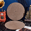 Cork Turntable Slipmat Record Platter for Phonograph AJEW-WH0348-216-5