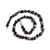 Natural Black Tourmaline Beads Strands G-D0002-B39-2