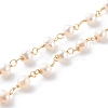 1 Strand Handmade Cultured Freshwater Pearl Beaded Chains AJEW-SZ0002-07-4