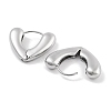 Tarnish Resistant 304 Stainless Steel Heart Huggie Hoop Earrings for Women EJEW-C096-16P-2