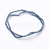 Electroplate Imitation Jade Glass Beads Strands EGLA-J025-M01-2