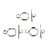 Non-Tarnish 304 Stainless Steel Toggle Clasps STAS-M277-05P-1