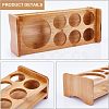 7-Hole Bamboo Glass Holder Display Racks ODIS-WH0025-75-5