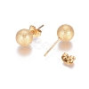 Ion Plating(IP) 304 Stainless Steel Stud Earrings EJEW-L215-58E-G-2