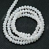 1 Strand Electroplate Imitation Jade Glass Rondelle Beads Strands X-EGLA-F050B-03AB-2