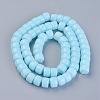Opaque Solid Color Glass Beads Strands GLAA-A036-I01-2