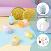 Fashewelry 32Pcs 16 Style Imitation Bubble Tea & Ice Cream Resin Pendants RESI-FW0001-07-10