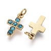 316 Surgical Stainless Steel Tiny Cross Charms STAS-F256-023A-G-3