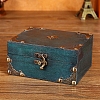 Retro Wood Jewelry Storage Box with Lock PW-WG74764-01-1