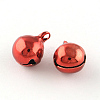 PVD Vacuum Plating Brass Bell Charms Pendants KKB-R002-6mm-04-1