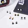 FIBLOOM 12Pcs 6 Colors 304 Stainless Steel Enamel Stud Earrings for Men Women EJEW-FI0002-94-4