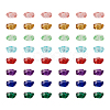  90pcs 6 colors Transparent Resin Beads RESI-TA0001-58-17