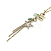 Alloy Star Tassels Pendant Necklace NJEW-M221-02AB-1