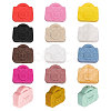 CHGCRAFT 15Pcs 15 Colors Food Grade Eco-Friendly Silicone Beads SIL-CA0001-99-6
