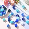 50Pcs Chunky Bubblegum Round Acrylic Beads SACR-CJ0001-64-5