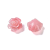 Synthetic Coral 3D Flower Rose Beads CORA-A005-14mm-25-3