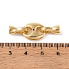 Brass Fold Over Clasps KK-U016-12G-3