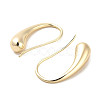 Teardrop Brass Dangle Earring for Women KK-C054-27G-2