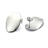 201 Stainless Steel Stud Earrings EJEW-K270-07P-2
