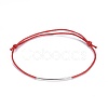 Adjustable Waxed Cotton Cord Bracelets BJEW-JB04206-2