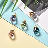 Transparent Glass Charms PALLOY-JF00853-01-3