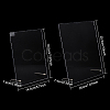  2 Sets 2 Styles Rectangle Transparent Acrylic Nail Art Display Board ODIS-NB0001-35-2