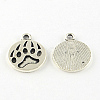 Dog Paw Prints Tibetan Style Alloy Pendant Enamel Settings TIBEP-S295-38AS-RS-1