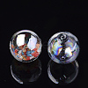 Handmade Blown Glass Globe Beads X-DH017J-1-14mm-AB-2