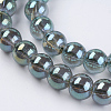 Electroplate Glass Beads Strands GLAA-K025-FR-8mm-A06-3