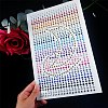 Self Adhesive Acrylic Rhinestone Stickers STIC-PW0012-04C-01-1