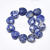 Natural Blue Spot Jasper Beads Strands G-S357-E02-06-2