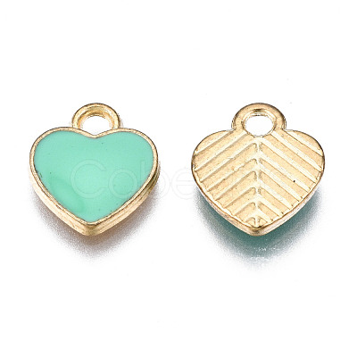 Alloy Enamel Charms X-ENAM-S121-041E-1