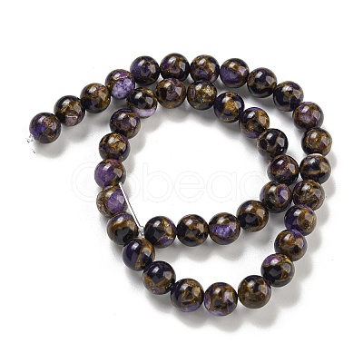 Synthetic Gold Clinquant Stone Beads Strands G-P549-A01-02E-1