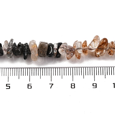 Natural Rutilated Quartz Beads Strands G-L610-A17-01-1