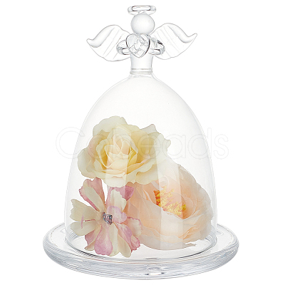 Glass Praying Angel Cover DJEW-WH0050-27-1