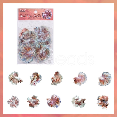 30Pcs 10 Styles Fantail Betta Series PET Sticker PW-WG4780E-03-1