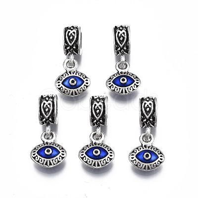 Alloy Enamel European Dangle Charms X-MPDL-S055-02-1