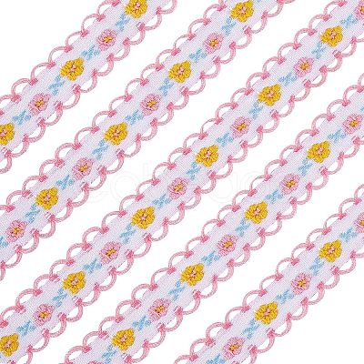 Embroidery Polyester Lace Trim OCOR-WH0033-03C-1