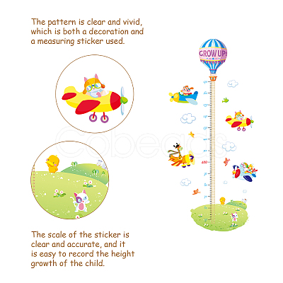 PVC Height Growth Chart Wall Sticker DIY-WH0232-034-1