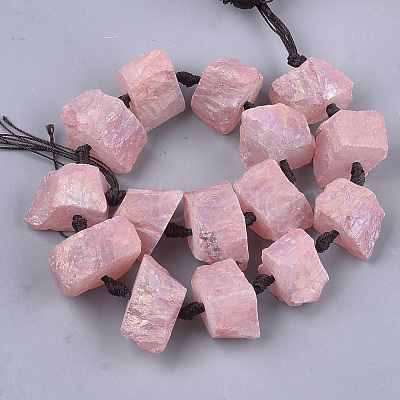 Rough Raw Natural Quartz Crystal Beads Strands G-T121-20D-1