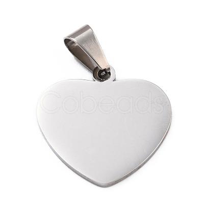 Tarnish Resistant 304 Stainless Steel Stamping Blank Tag Pendants STAS-L220-02C-A01-1