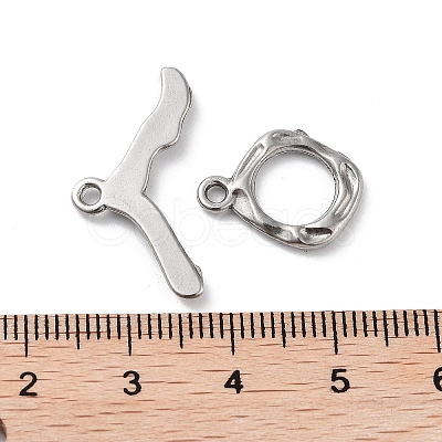 Non-Tarnish 304 Stainless Steel Toggle Clasps STAS-A092-03P-1