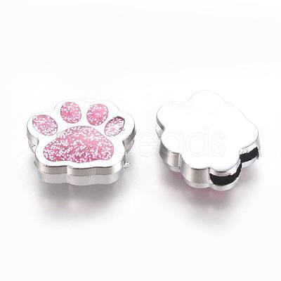 Alloy Enamel Slider Charms ENAM-WH0047-11I-1