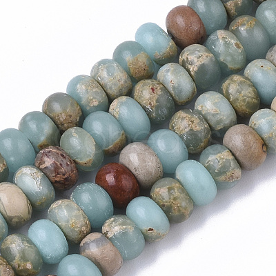 Red Aqua Terra Marble | Gemstone Bead Bracelets | 6mm Stone | Women