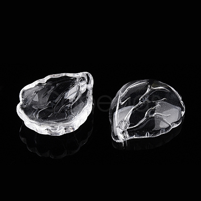 Transparent Glass Petal Beads GLAA-N001-13-1