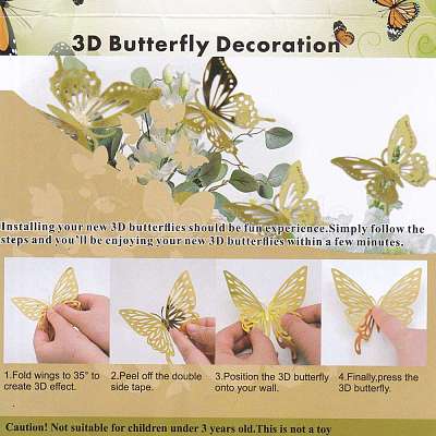 3D Plastic Wall Stickers DIY-F077-01C-1