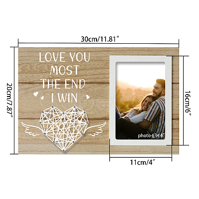 MDF Photo Frame DJEW-WH0036-001-1