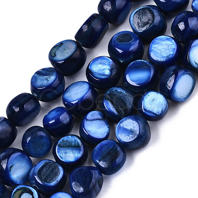 Natural Freshwater Shell Beads Strands X-SHEL-S276-110B-02-1