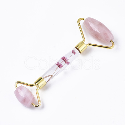 Natural Rose Quartz Massage Tools X-G-R466-01G-1