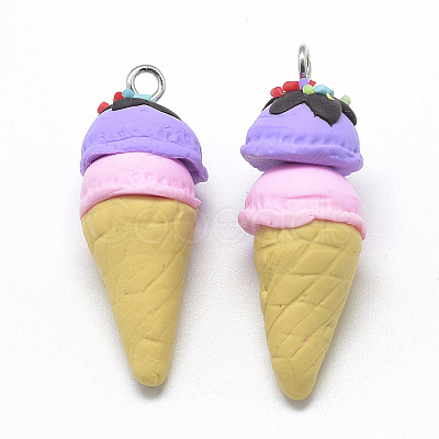 Handmade Polymer Clay Pendants X-CLAY-Q240-003C-1